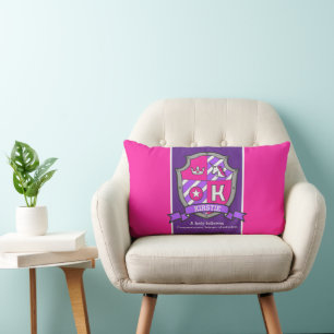 Kirstie name meaning pink crest unicorn lumbar cushion