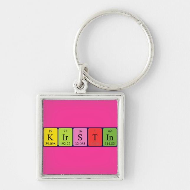 Kirstin periodic table name keyring (Front)