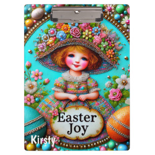 KIRSTY ~ VINTAGE GIRL Eggs ~ Clipboard