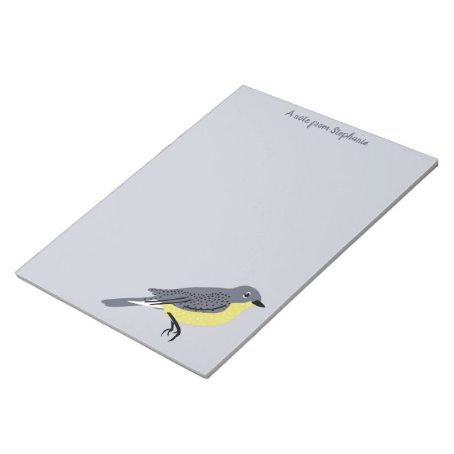 Kirtland's Warblers Bird Lovers Stationery Notepad (Angled)