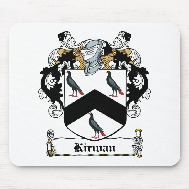 Kirwan Family Crest Mouse Mat (Front)