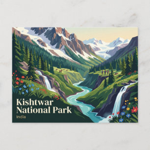 Kishtwar National Park India Postcard