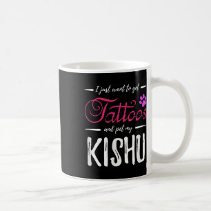 Kishu Dog Lover Tattoo Funny Dog Mum Gift Idea Coffee Mug