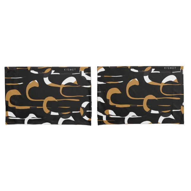 Kismet Black chic Pillowcase (Front-Set)
