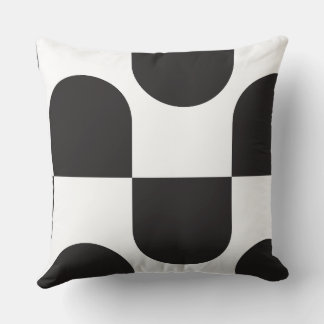 Kismet Black & White Cushion