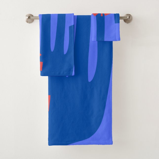 Kismet blue bath towel set (Insitu)