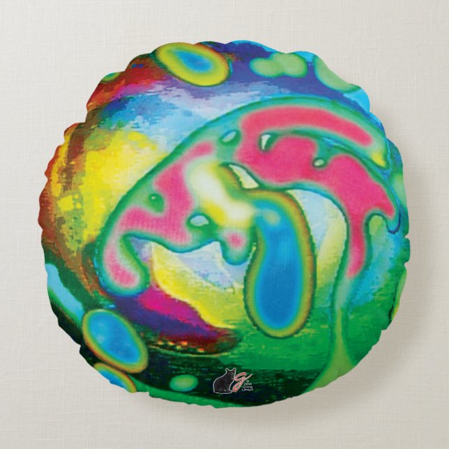 Kismet Embrace Round Cushion (Front)