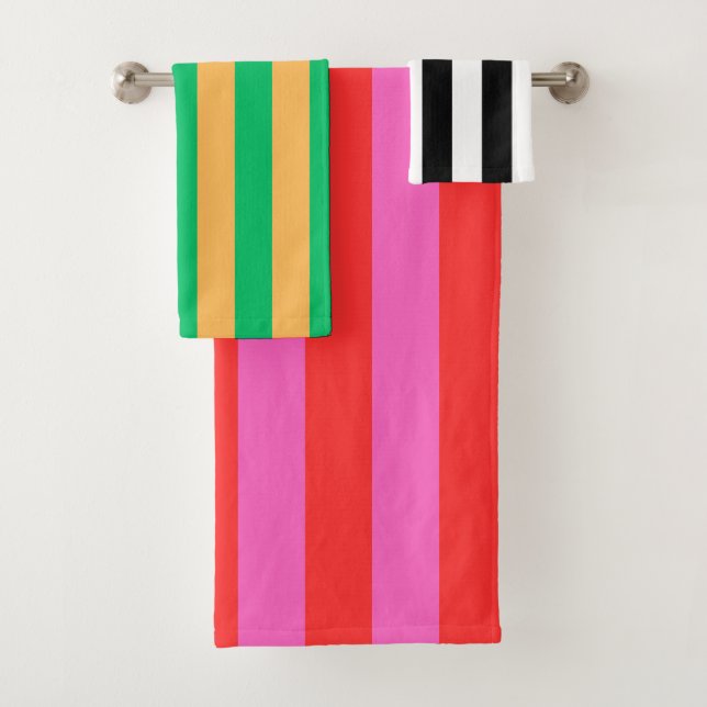 Kismet Neon Bath Towel Set (Insitu)