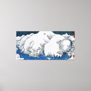 Kiso Road Snowstorm Hiroshige Japanese Fine Art Canvas Print