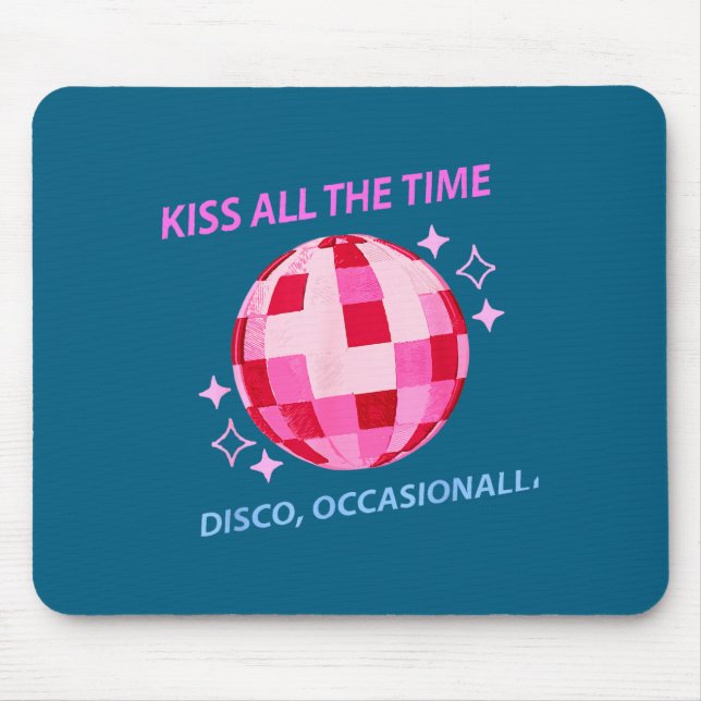 Kiss All Time Disco Occasionally Artwork Mouse Mat (Front)
