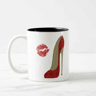 Kiss and Red Lace stiletto