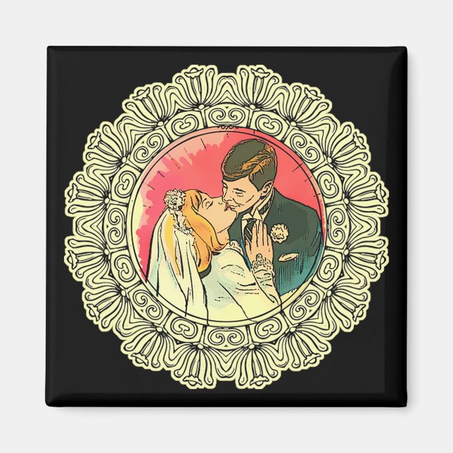 kiss at the wedding magnet (Front)