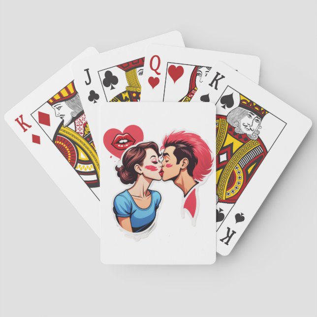 "Kiss Attack!" Playing Cards (Back)