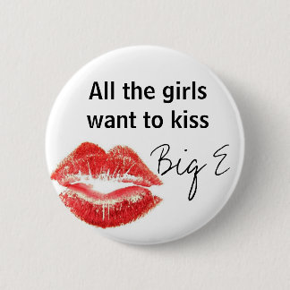 Kiss Big E 6 Cm Round Badge