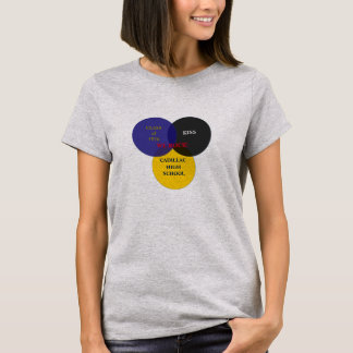 Kiss Class Venn Diagram #2. Large Logo T-Shirt