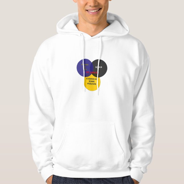 Kiss Class Venn Diagram Large Logo Hoodie (Front)