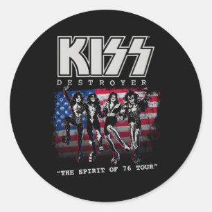 Kiss Destroyer The Spirit Of '76 Classic Round Sticker