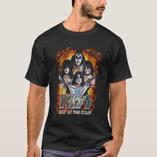 Kiss - Exclusive Official End Of The Road Tour Day T-Shirt (Front)