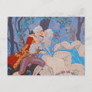 Kiss Fashion Plate ~ Vintage Marie Antoinette Postcard