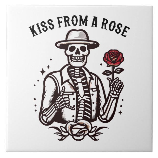 Kiss From A Rose Tile (Front)