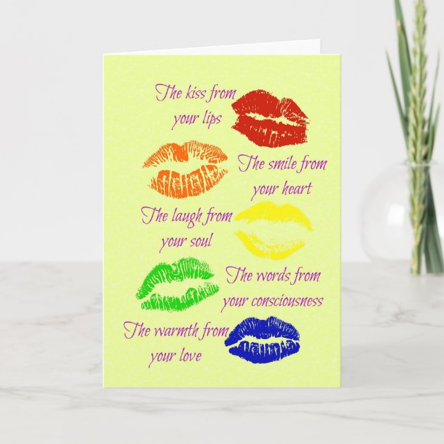Kiss From Your Lips Card (Front)