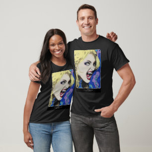 ‘Kiss Hard’ Painting on a  T-Shirt