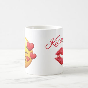 Kiss/Heart emoji Coffee Mug