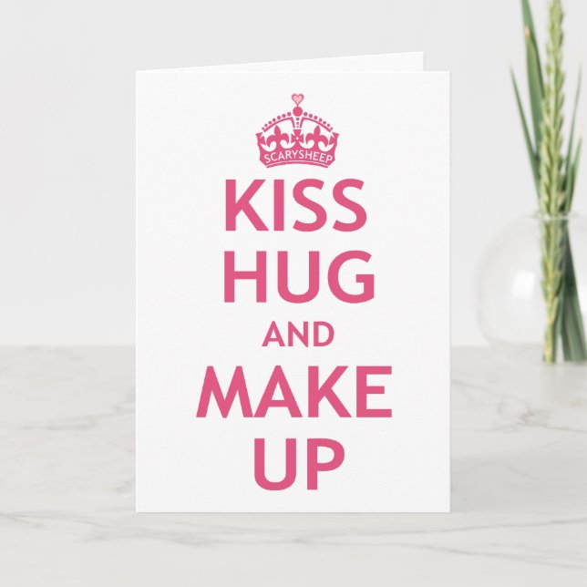 Kiss Hug and Make Up Card (Front)