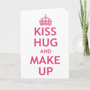 Kiss Hug and Make Up Card