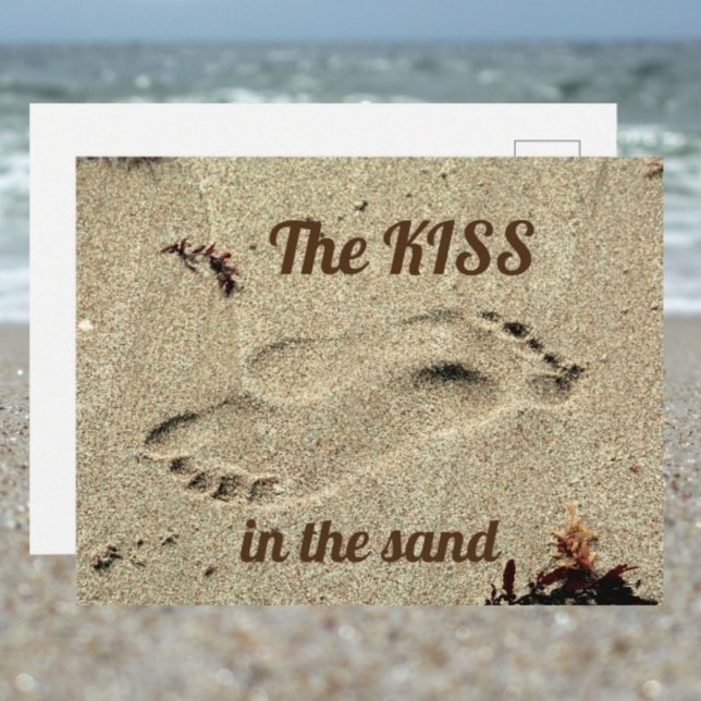 Kiss in the Sand Postcard (Creator Uploaded)