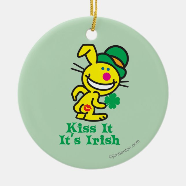 Kiss It Ceramic Tree Decoration (Front)