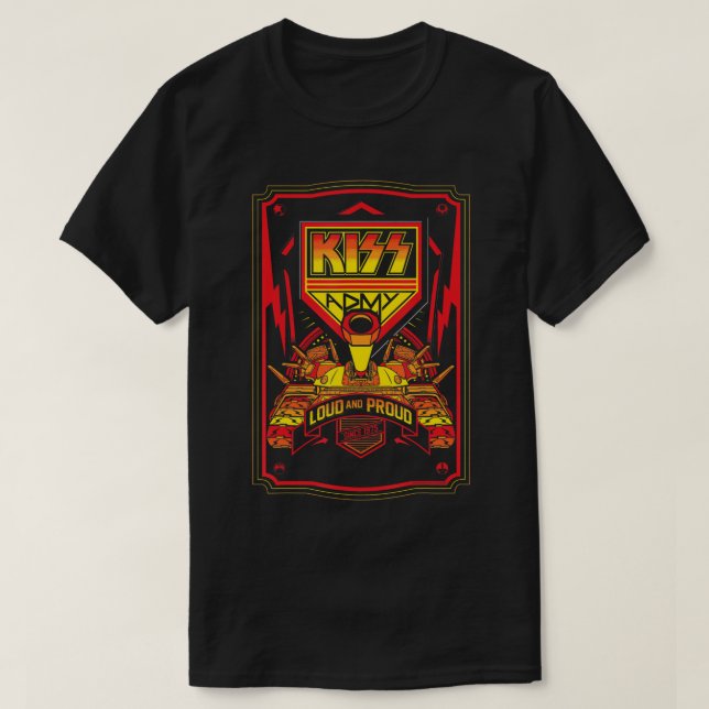 KISS - KISS Army, Loud & Proud T-Shirt (Design Front)