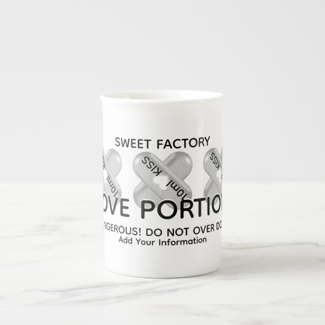 KISS KISS KISS shop Bone China Mug (Front)