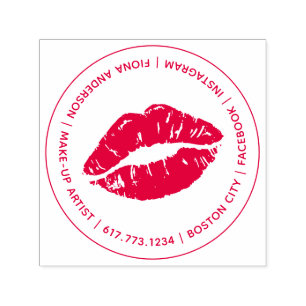 Kiss Lip Make-up Artist Self-inking Stamp