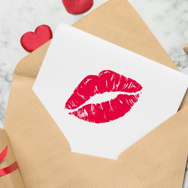 Kiss Lip Self-inking Stamp (Kiss Lip Self-inking Stamp)