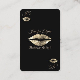 Kiss lips ace play card makeup artist