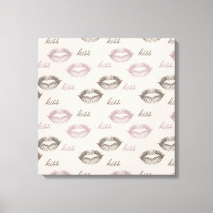 Kiss Lips Canvas Print
