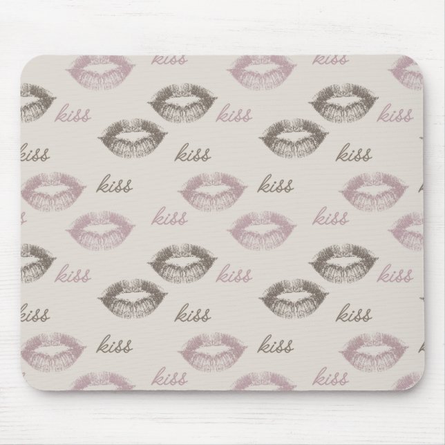 Kiss Lips Mouse Mat (Front)