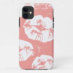 kiss lips pattern iPhone 11 case