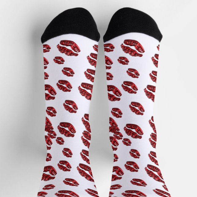 Kiss Lips  Socks (Top)