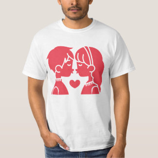 Kiss ,Lovebirds ,Affection ,Together. T-Shirt