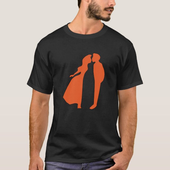 Kiss, Lovers, Embrace, Passion, Romance T-Shirt (Front)