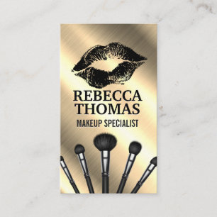 Kiss Mark   Make Up Brush Set Business Card