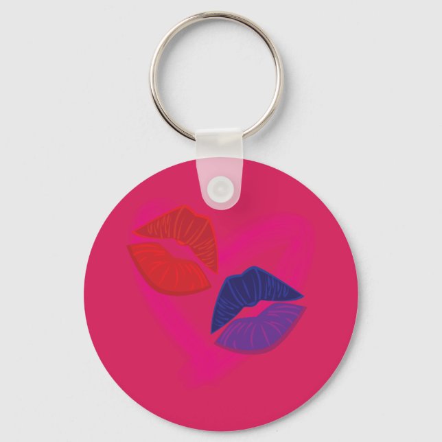 Kiss Marks Key Ring (Front)