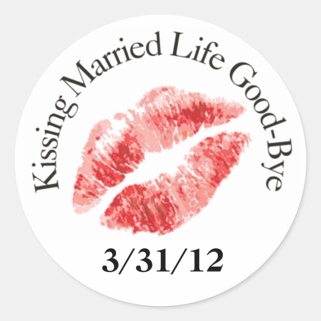 Kiss Married Life Good-Bye Stickers (Front)