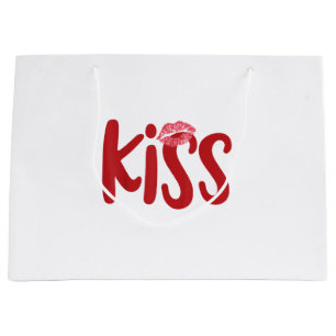 Kiss Marry Kill Girls Group Trio KISS Costume Red  Large Gift Bag