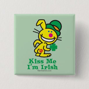 Kiss Me 15 Cm Square Badge