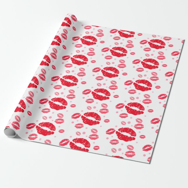 KISS ME AGAIN WRAPPING PAPER (Unrolled)