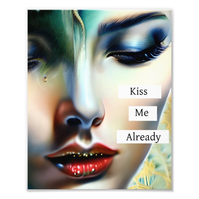 Kiss Me Already | Fantasy Ethereal Art Photo Print (Front)