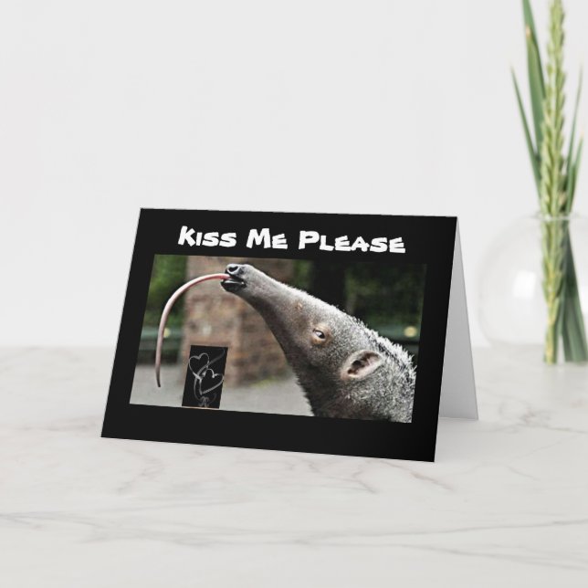 ***KISS ME*** AND I WILL BE YOURS "FOREVER" CARD (Front)